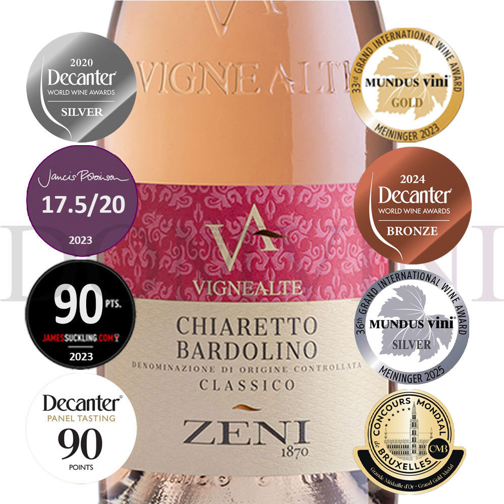 ZENI "Chiaretto" Bardolino Classico DOC Vigne Alte 2022 - 6er Weinpaket
