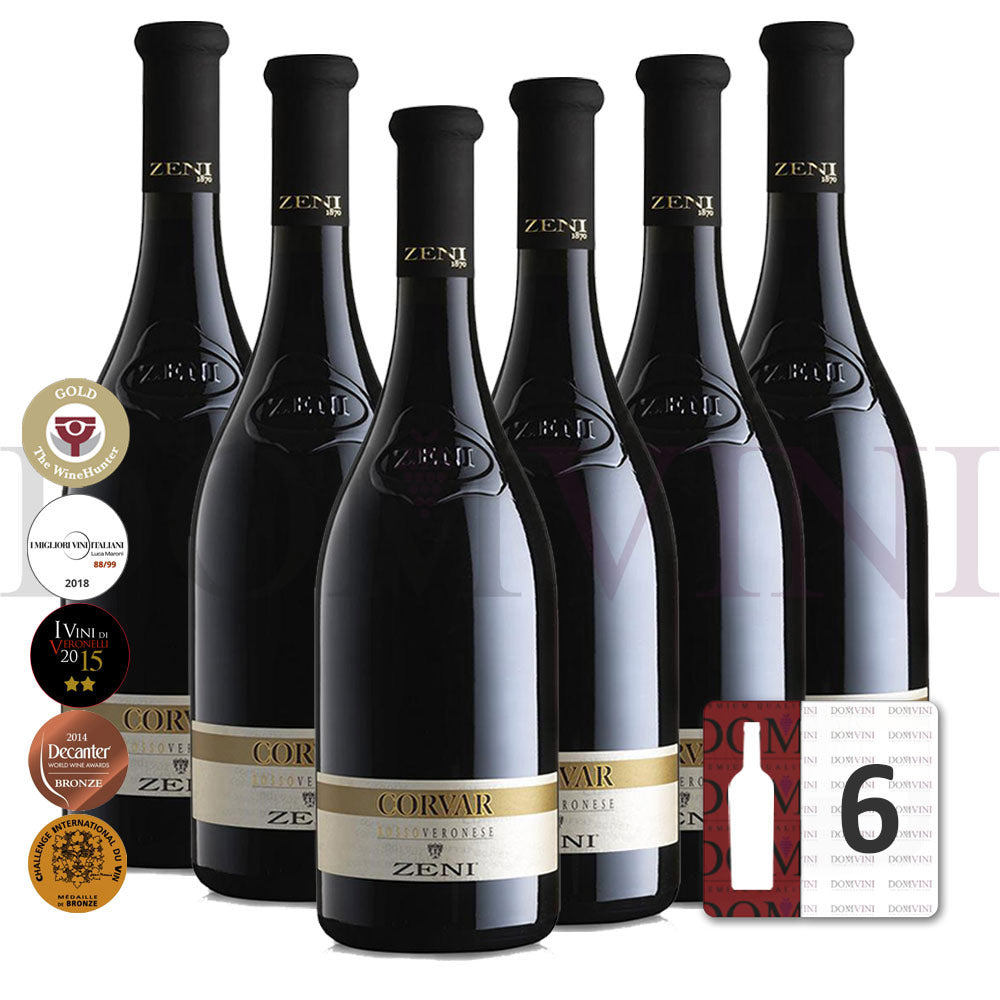 ZENI "Corvar" Rosso Veronese IGT 2020 - 6er Weinpaket