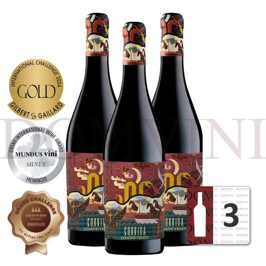 Corvina Verona IGT 2022 (Marco Polo Edition), DOMINI VENETI - 3er Weinpaket