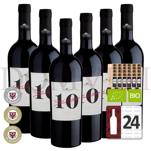 CASTORANI "Dieci Inverni" Rosso Colline Pescaresi IGT Bio 2012 in 1er OHK - 24er Weinpaket %SUPER SALE%