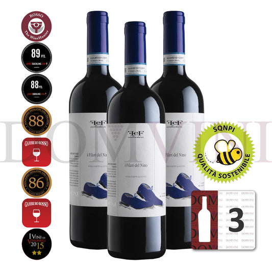 ZENI Bardolino Classico „I Filari del Nino“ DOC (FEF Collection) 2023 Biowein - 3er Weinpaket