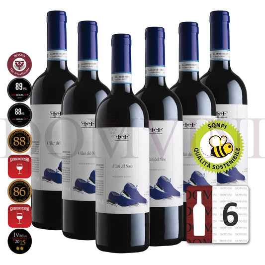ZENI Bardolino Classico „I Filari del Nino“ DOC (FEF Collection) 2023 Biowein - 6er Weinpaket