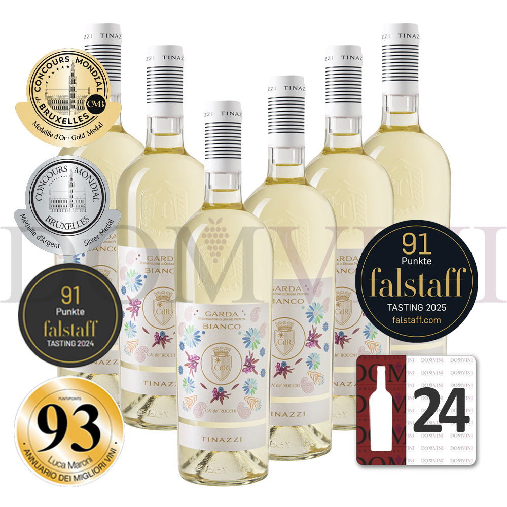 CA' de' ROCCHI "Garda Bianco" DOP 2024, TINAZZI - 24er Weinpaket