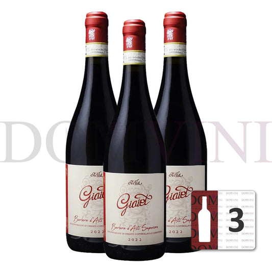 Barbera d’Asti Superiore “Giaiet” DOCG 2022 - Stella Giuseppe (3er Weinpaket)