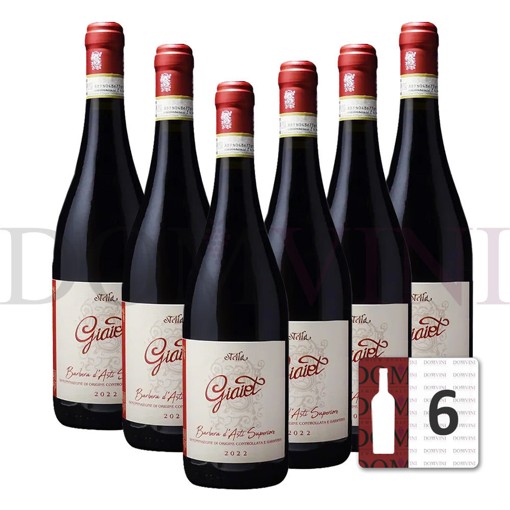 Barbera d’Asti Superiore “Giaiet” DOCG 2022 - Stella Giuseppe (6er Weinpaket)