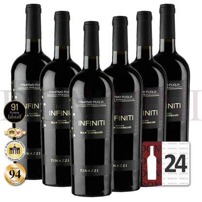 Cantine San Giorgio "Sentieri Infiniti" Primitivo Puglia IGP 2024, Tinazzi - 24er Weinpaket