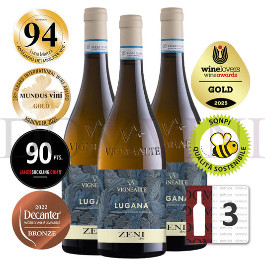 ZENI "Lugana" Vigne Alte DOC 2024 (SQNPI) - 3er Weinpaket