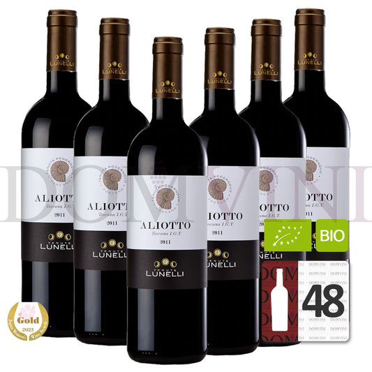 Aliotto Toscana IGT Rosso 2019 Bio - Tenuta Podernovo, Lunelli - 48er Weinpaket