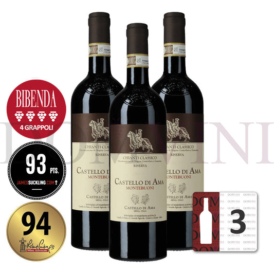"Montebuoni" Chianti Classico Riserva DOCG 2021 - Castello di Ama (3er Weinpaket)