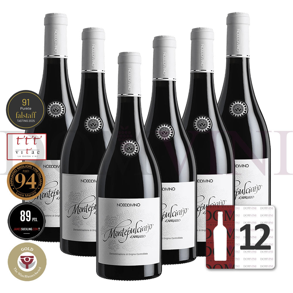 Montepulciano d’Abruzzo DOC 2021 - NODODIVINO (12er Weinpaket)