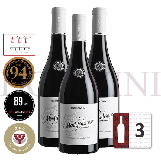 Montepulciano d’Abruzzo DOC 2021 - NODODIVINO (3er Weinpaket)