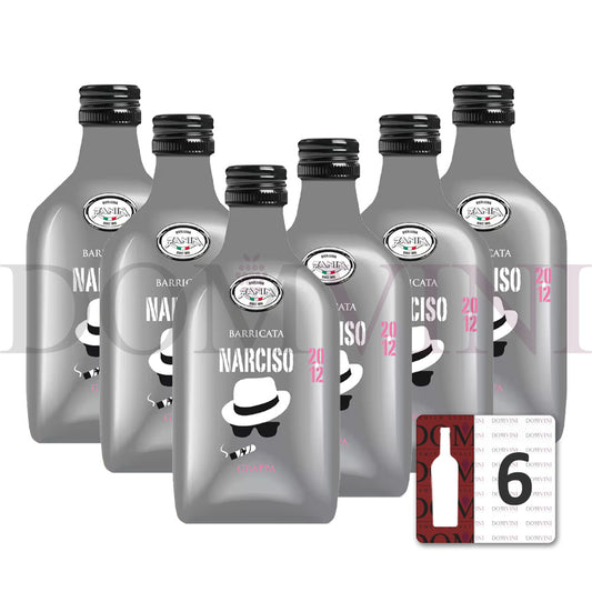 Zanin "Narciso" Grappa Barricata 40% vol. 50ml  - 6er Pack (Kopie)