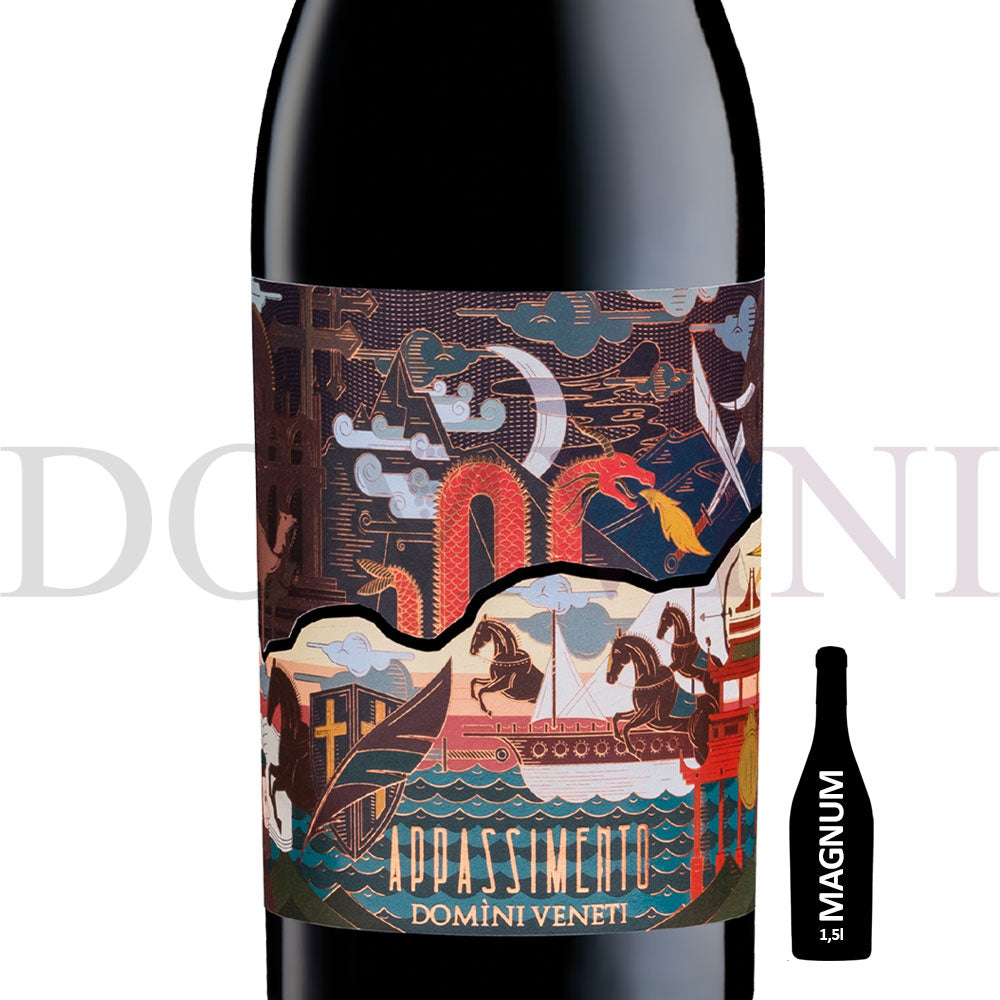 Appassimento Rosso Veneto IGT Passito 2023 (Marco Polo Edition), DOMINI VENETI  - Magnum 1,5 Liter