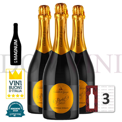 Castello di Spessa Spumante "Pertè" Ribolla Gialla Metodo Charmat 2023 Magmum 1,5l - 3er Weinpaket