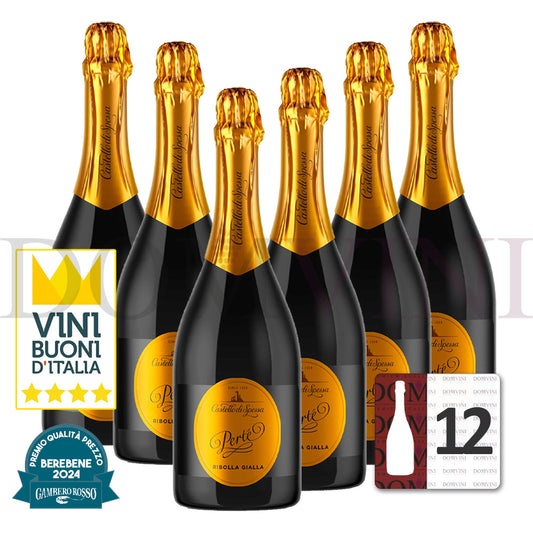 Castello di Spessa Spumante "Pertè" Ribolla Gialla Metodo Charmat 2023 - 12er Weinpaket
