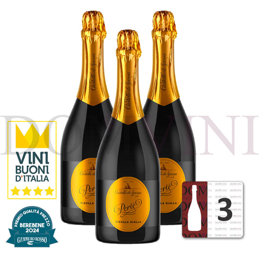 Castello di Spessa Spumante "Pertè" Ribolla Gialla Metodo Charmat 2023 - 3er Weinpaket