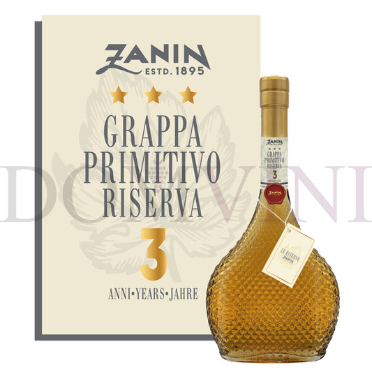 Zanin Grappa Primitivo Riserva 3 Anni 40,0% vol. 0,5 Liter