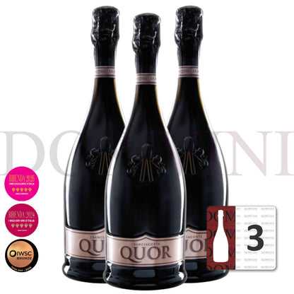 La Montina Franciacorta Riserva Quor Nature 2018 DOCG [New collection] - 3er Schaumwein-Paket