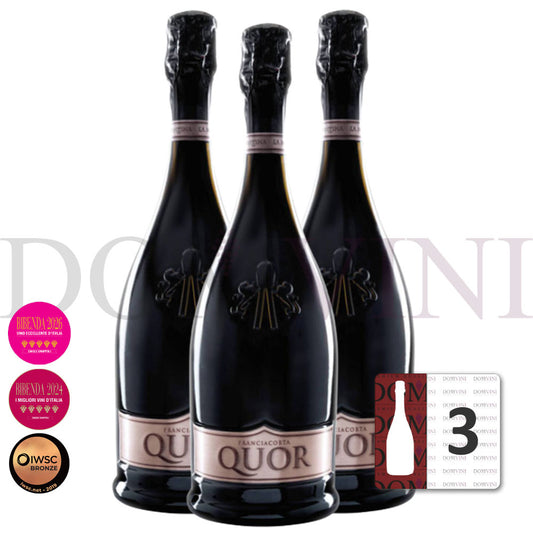 La Montina Franciacorta Riserva Quor Nature 2018 DOCG [New collection] - 3er Schaumwein-Paket