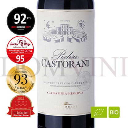 CASTORANI "Podere Castorani" Montepulciano d'Abruzzo DOC Casauria Riserva Bio 2017 - 24er Weinpaket