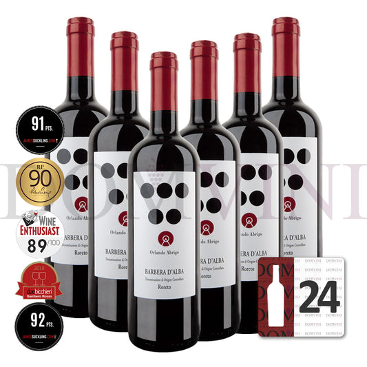 ORLANDO ABRIGO Barbera d’Alba "Roreto®" DOC 2020 - 24er Weinpaket