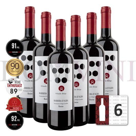 ORLANDO ABRIGO Barbera d’Alba "Roreto®" DOC 2020 - 6er Weinpaket