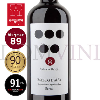 ORLANDO ABRIGO "Roreto" Barbera d'Alba DOC 2019 - 12er Weinpaket