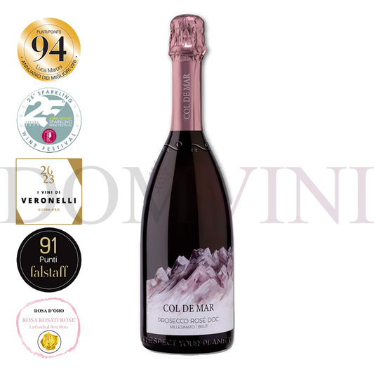 "COL DE MAR" Prosecco Rosé DOC Millesimato Brut SQNPI 2025