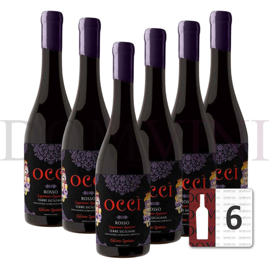 „Occì“ Rosso Terre Siciliane IGP 2022 - OCCIDUO - 6er Weinpaket