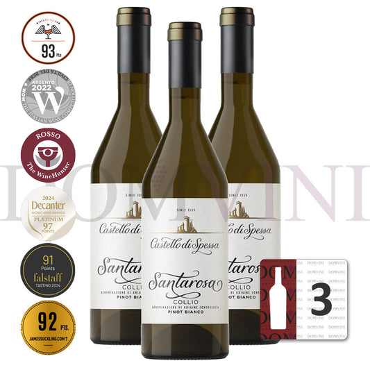 Castello di Spessa "Santrosa" Pinot Bianco DOC Collio 2023 - 3er Weinpaket