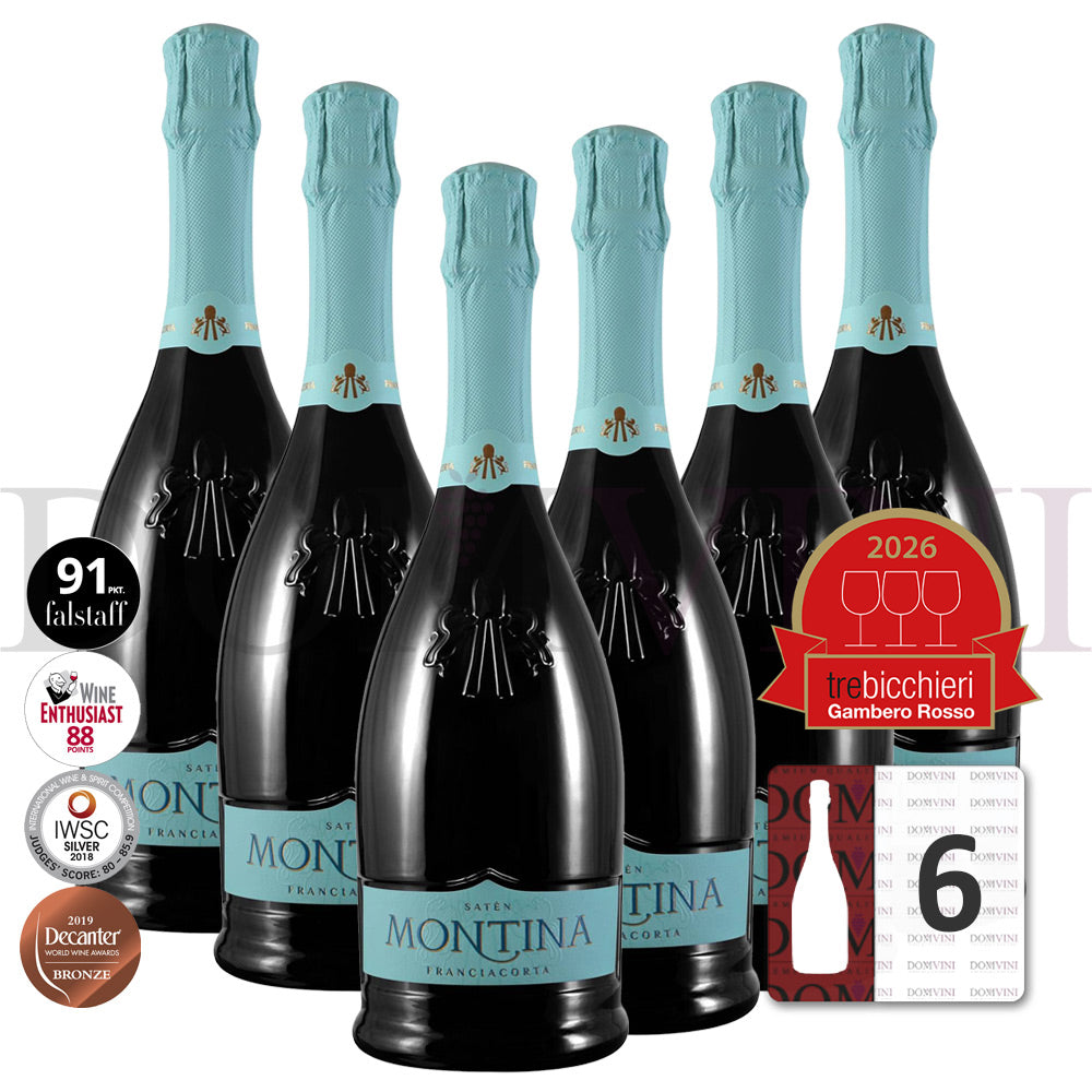 La Montina Franciacorta Satèn DOCG [New collection] - 6er Schaumwein-Paket