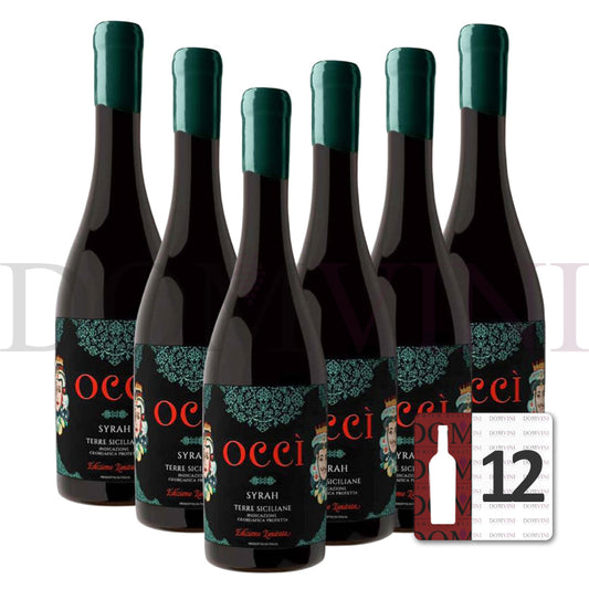 „Occì“ Syrah Terre Siciliane IGP 2023 - OCCIDUO - 12er Weinpaket