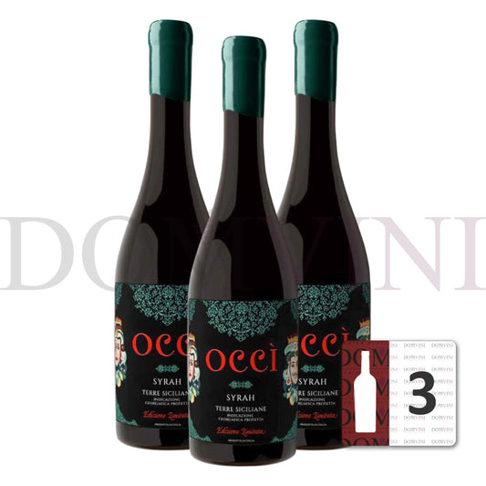 „Occì“ Syrah Terre Siciliane IGP 2023 - OCCIDUO - 3er Weinpaket