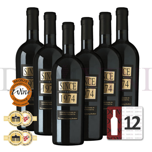 Tenute Eméra - Primitivo di Manduria DOP “SINCE 1974” 2023 - 12er Weinpaket