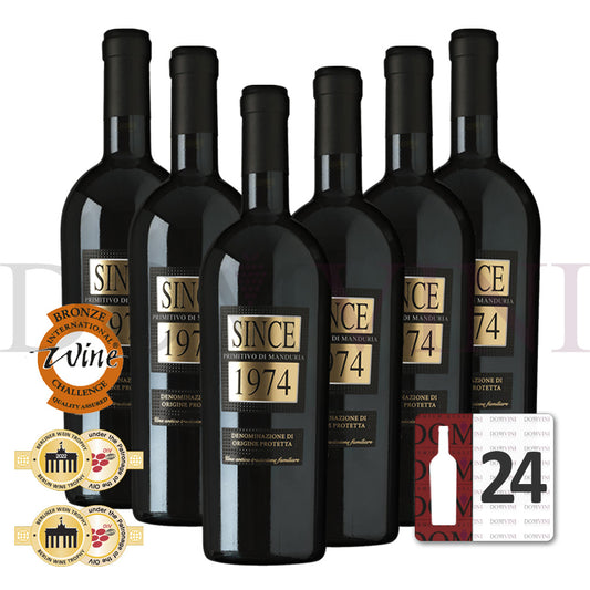 Tenute Eméra - Primitivo di Manduria DOP “SINCE 1974” 2023 - 24er Weinpaket