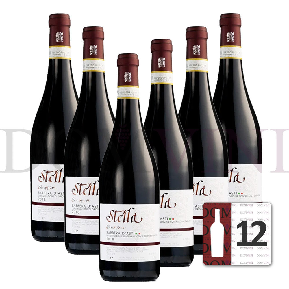Barbera d'Asti "Stravisan" DOCG 2024 - Stella Giuseppe (12er Weinpaket)