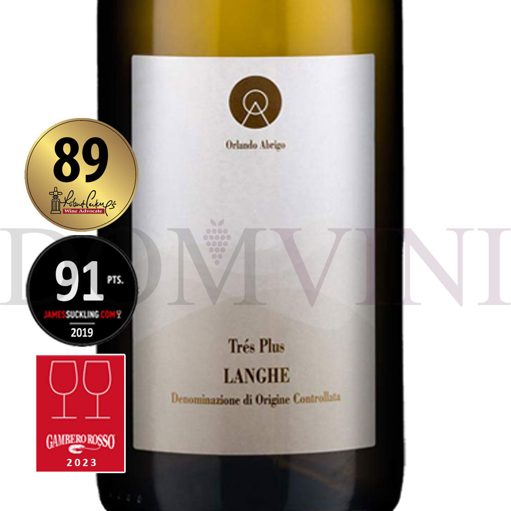 ORLANDO ABRIGO "Trés Plus" Chardonnay Langhe DOC 2021 - 3er Weinpaket