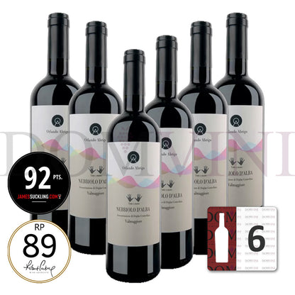 ORLANDO ABRIGO - Nebbiolo d'Alba DOC Valmaggiore 2022 - 6er Weinpaket