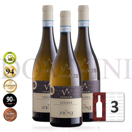 ZENI "Lugana" Vigne Alte DOC 2023 Bio (SQNPI)- 3er Weinpaket