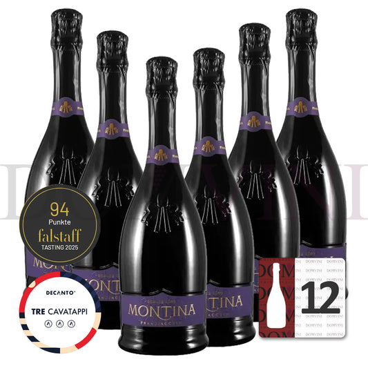 La Montina Franciacorta Dosage Zèro DOCG - 12er Schaumwein-Paket
