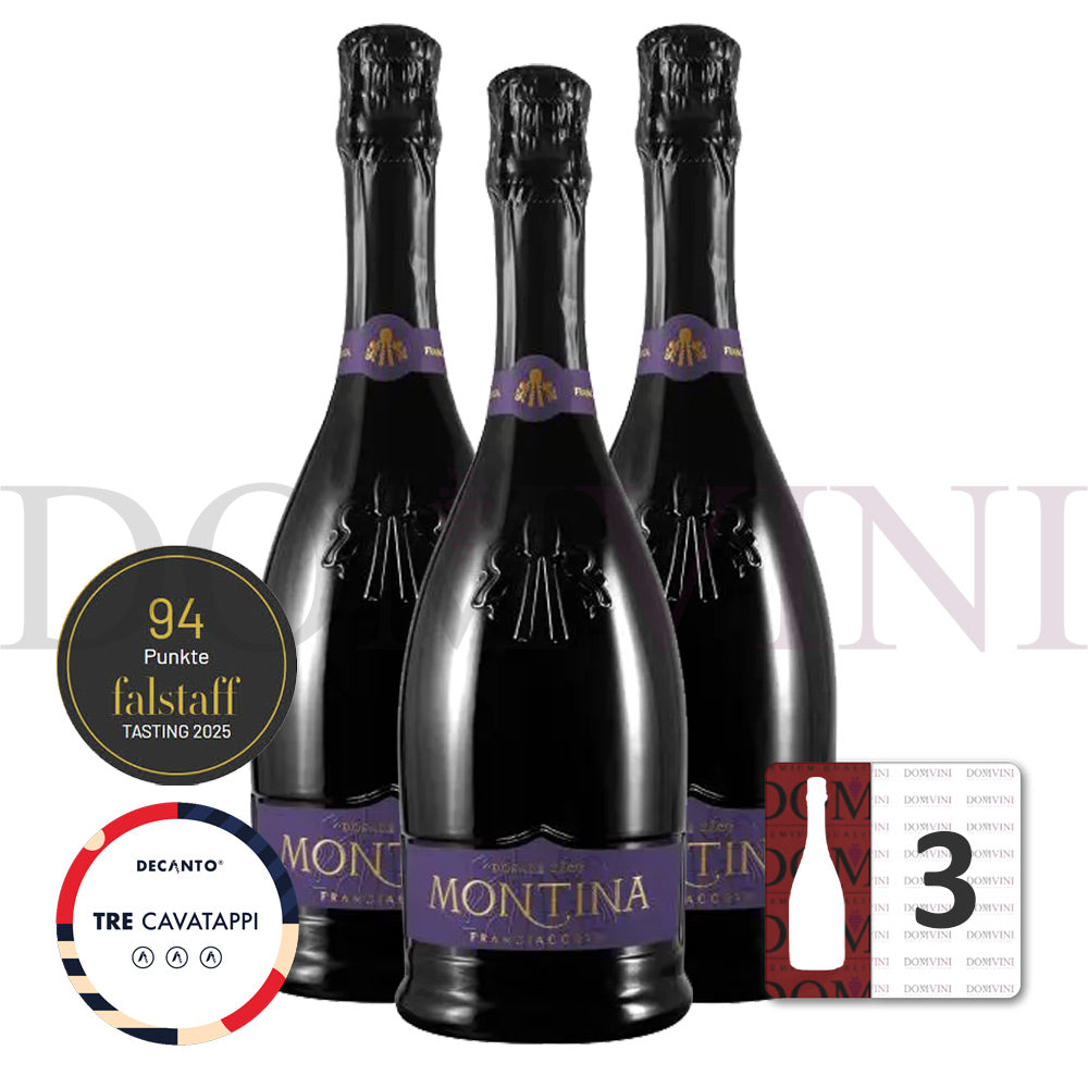 La Montina Franciacorta Dosage Zèro DOCG - 3er Schaumwein-Paket