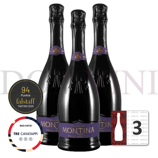 La Montina Franciacorta Dosage Zèro DOCG - 3er Schaumwein-Paket