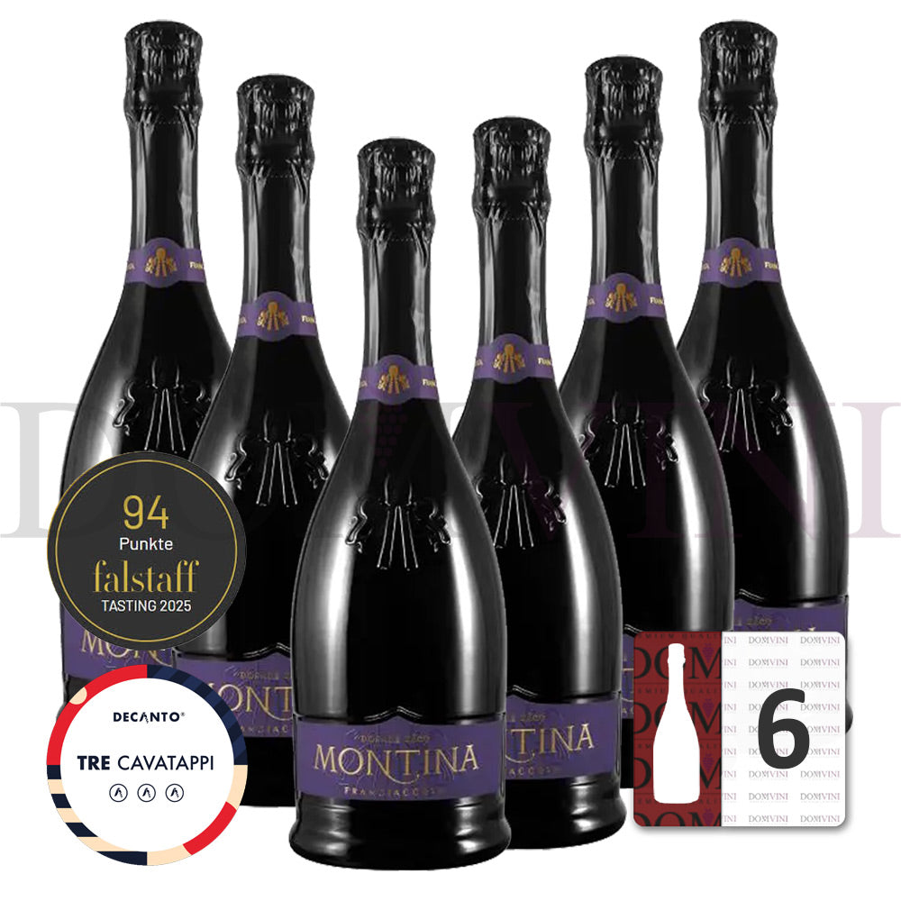 La Montina Franciacorta Dosage Zèro DOCG - 6er Schaumwein-Paket
