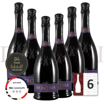 La Montina Franciacorta Dosage Zèro DOCG - 6er Schaumwein-Paket
