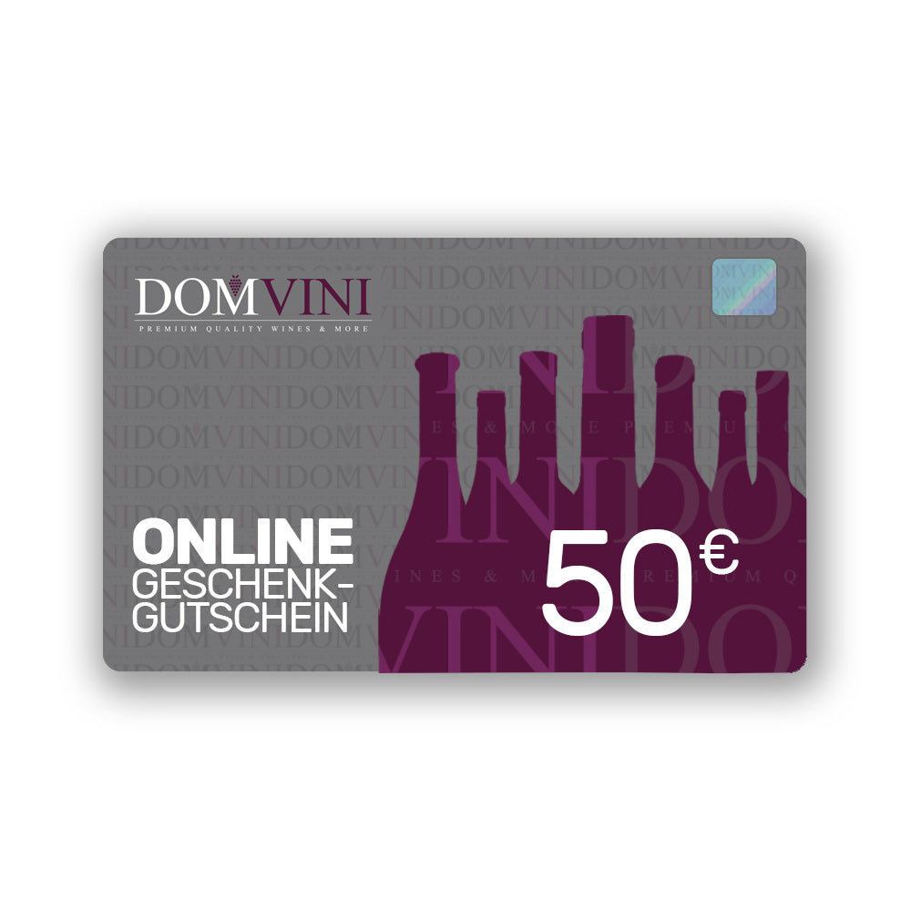 DOMVINI Geschenkgutscheine von 25€ bis 1000€